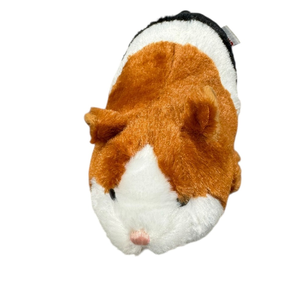 Ganz Webkins Guinea Pig Plush Stuffed Animal Orange Black White Pink Nose Toy